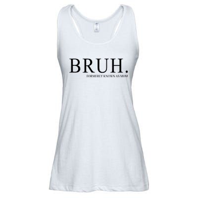 Bruh Formerly Known As Mom Funny Vintage Retro Ladies Essential Flowy Tank