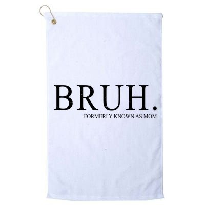 Bruh Formerly Known As Mom Funny Vintage Retro Golf Towel