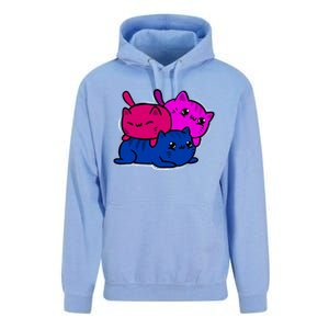 Bisexual Funny Kawaii Kitten Lgbt Pride Month Cat Bi Funny Gift Unisex Surf Hoodie