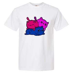 Bisexual Funny Kawaii Kitten Lgbt Pride Month Cat Bi Funny Gift Garment-Dyed Heavyweight T-Shirt