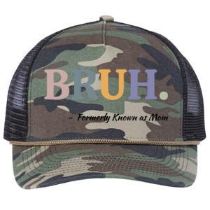 Bruh Formerly Known As Mom Bruh Mom Retro Rope Trucker Hat Cap