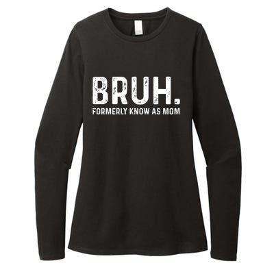 Bruh Formerly Known As Mom Trending Womens CVC Long Sleeve Shirt