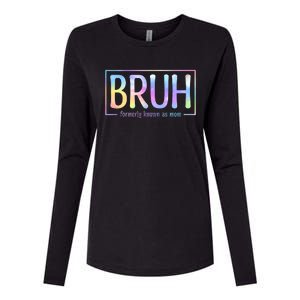 Bruh Formerly Known As Mom Family Mommy Womens Cotton Relaxed Long Sleeve T-Shirt