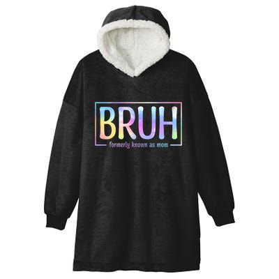 Bruh Formerly Known As Mom Family Mommy Hooded Wearable Blanket