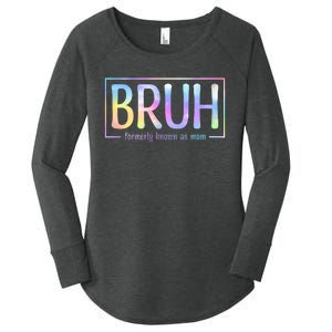 Bruh Formerly Known As Mom Family Mommy Women's Perfect Tri Tunic Long Sleeve Shirt