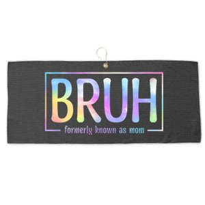 Bruh Formerly Known As Mom Family Mommy Large Microfiber Waffle Golf Towel