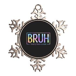 Bruh Formerly Known As Mom Family Mommy Metallic Star Ornament