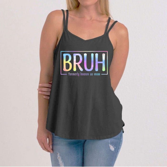 Bruh Formerly Known As Mom Family Mommy Women's Strappy Tank