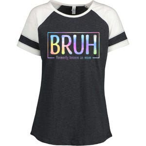 Bruh Formerly Known As Mom Family Mommy Enza Ladies Jersey Colorblock Tee