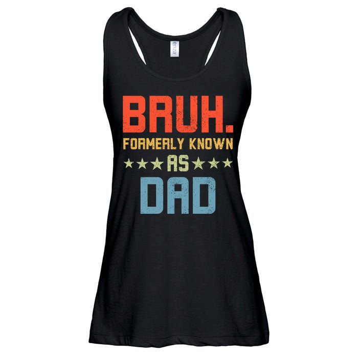 Bruh Formerly Known As Dad Ladies Essential Flowy Tank