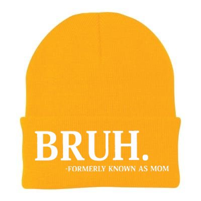 Bruh Formerly Known As Mom Christmas Bruh Knit Cap Winter Beanie