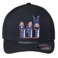 Benjamin Franklin Keg Stand Funny Flexfit Unipanel Trucker Cap