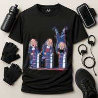 Benjamin Franklin Keg Stand Funny Cooling Performance Crew T-Shirt