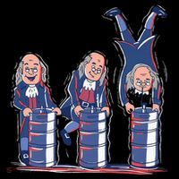 Benjamin Franklin Keg Stand Funny Tall T-Shirt
