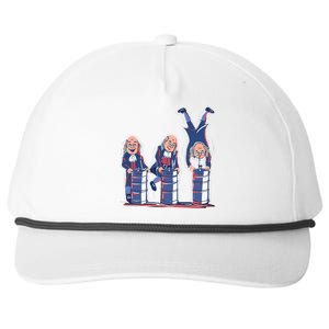 Benjamin Franklin Keg Stand Funny Snapback Five-Panel Rope Hat