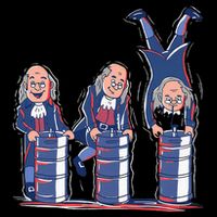 Benjamin Franklin Keg Stand Funny Sustainable Beanie