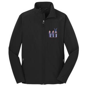 Benjamin Franklin Keg Stand Funny Core Soft Shell Jacket