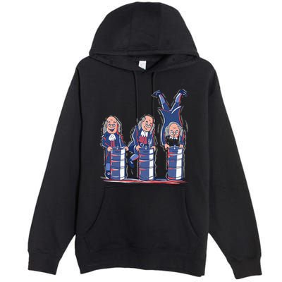 Benjamin Franklin Keg Stand Funny Premium Pullover Hoodie