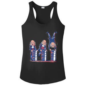 Benjamin Franklin Keg Stand Funny Ladies PosiCharge Competitor Racerback Tank