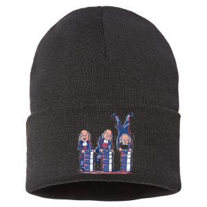 Benjamin Franklin Keg Stand Funny Sustainable Knit Beanie