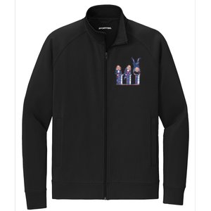 Benjamin Franklin Keg Stand Funny Stretch Full-Zip Cadet Jacket