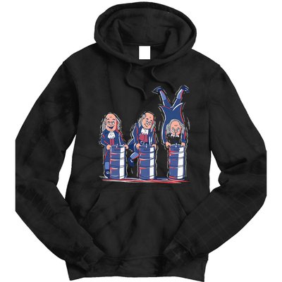 Benjamin Franklin Keg Stand Funny Tie Dye Hoodie