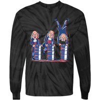 Benjamin Franklin Keg Stand Funny Tie-Dye Long Sleeve Shirt