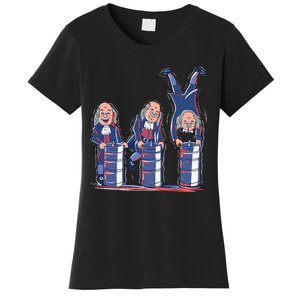 Benjamin Franklin Keg Stand Funny Women's T-Shirt