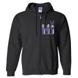 Benjamin Franklin Keg Stand Funny Full Zip Hoodie