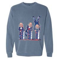 Benjamin Franklin Keg Stand Funny Garment-Dyed Sweatshirt