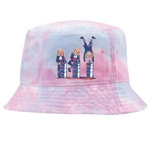 Benjamin Franklin Keg Stand Funny Tie-Dyed Bucket Hat