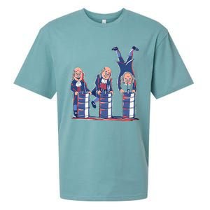 Benjamin Franklin Keg Stand Funny Sueded Cloud Jersey T-Shirt