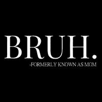 bruh formerly known as mom Drawstring Bag