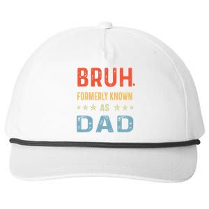 Bruh Formerly Known As Dad Snapback Five-Panel Rope Hat