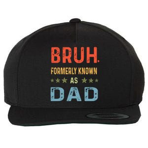 Bruh Formerly Known As Dad Wool Snapback Cap