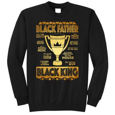 Black Father King Fathers Day Dad Husband Dope Leader Men Sweatshirt