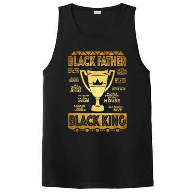 Black Father King Fathers Day Dad Husband Dope Leader Men PosiCharge Competitor Tank