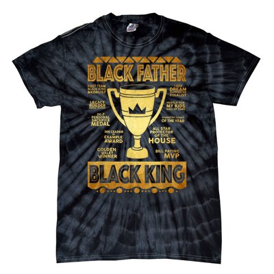 Black Father King Fathers Day Dad Husband Dope Leader Men Tie-Dye T-Shirt