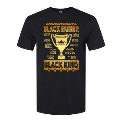 Black Father King Fathers Day Dad Husband Dope Leader Men Softstyle® CVC T-Shirt