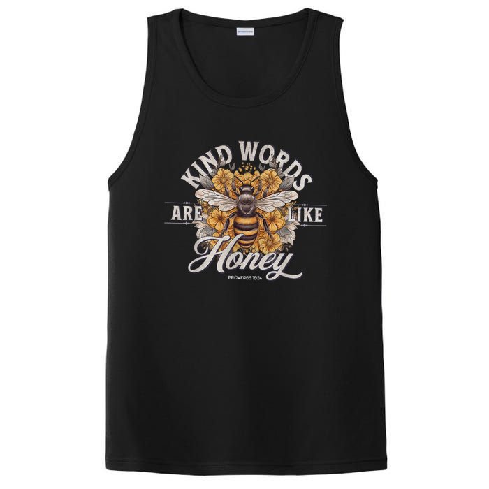 Bee Flowers Kind Words Are Like Honey PosiCharge Competitor Tank