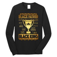 Black Father King Fathers Day Dad Husband Dope Leader Long Sleeve Shirt