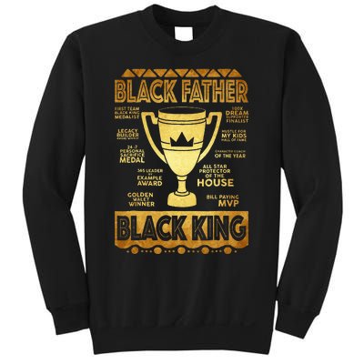 Black Father King Fathers Day Dad Husband Dope Leader Sweatshirt