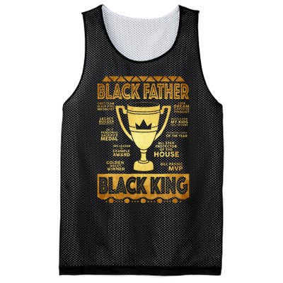 Black Father King Fathers Day Dad Husband Dope Leader Mesh Reversible Basketball Jersey Tank