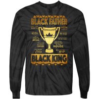 Black Father King Fathers Day Dad Husband Dope Leader Tie-Dye Long Sleeve Shirt