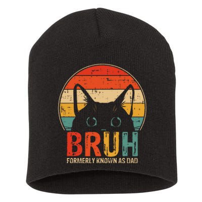 Bruh Formerly Known As Dad Funny Gifts For Dad Short Acrylic Beanie