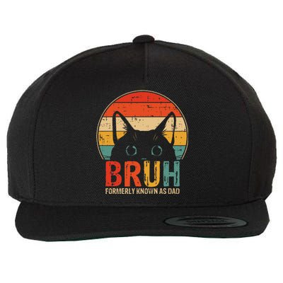 Bruh Formerly Known As Dad Funny Gifts For Dad Wool Snapback Cap