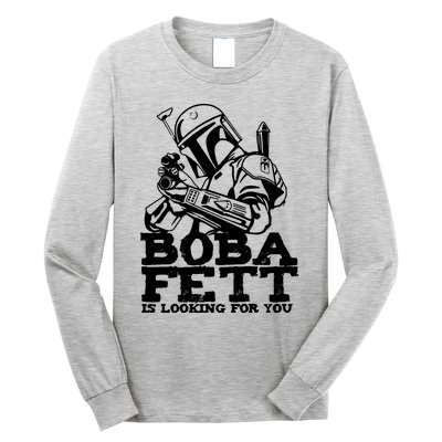 Boba Fett Looking For You Long Sleeve Shirt