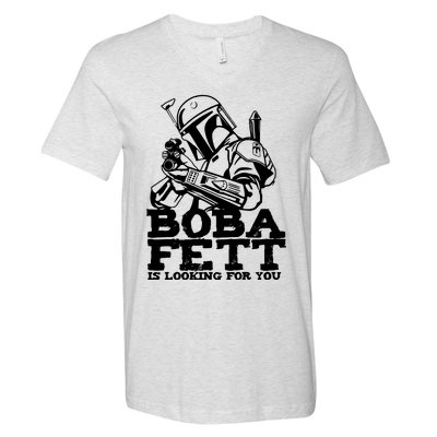 Boba Fett Looking For You V-Neck T-Shirt