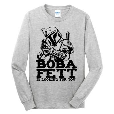 Boba Fett Looking For You Tall Long Sleeve T-Shirt