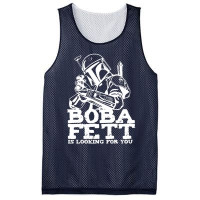 Boba Fett Looking For You Mesh Reversible Basketball Jersey Tank